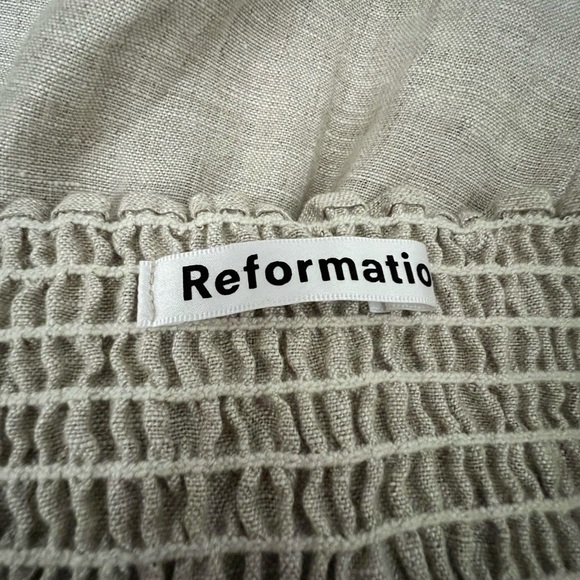 REFORMATION Cerise Linen Dress - Picture 11 of 12